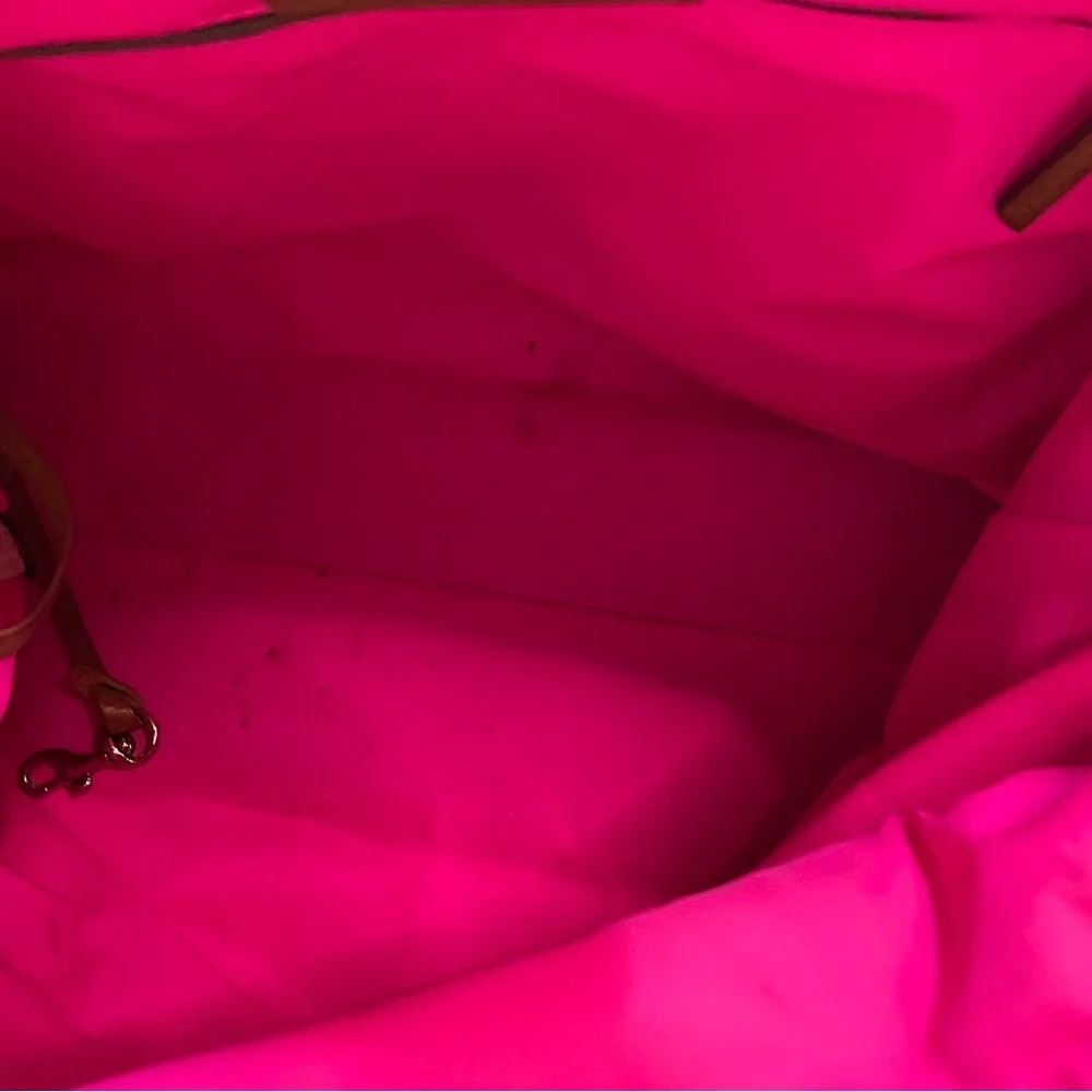 Dooney & Bourke Brown and Tan Crossbody Canvas Bag - Picture 5 of 5